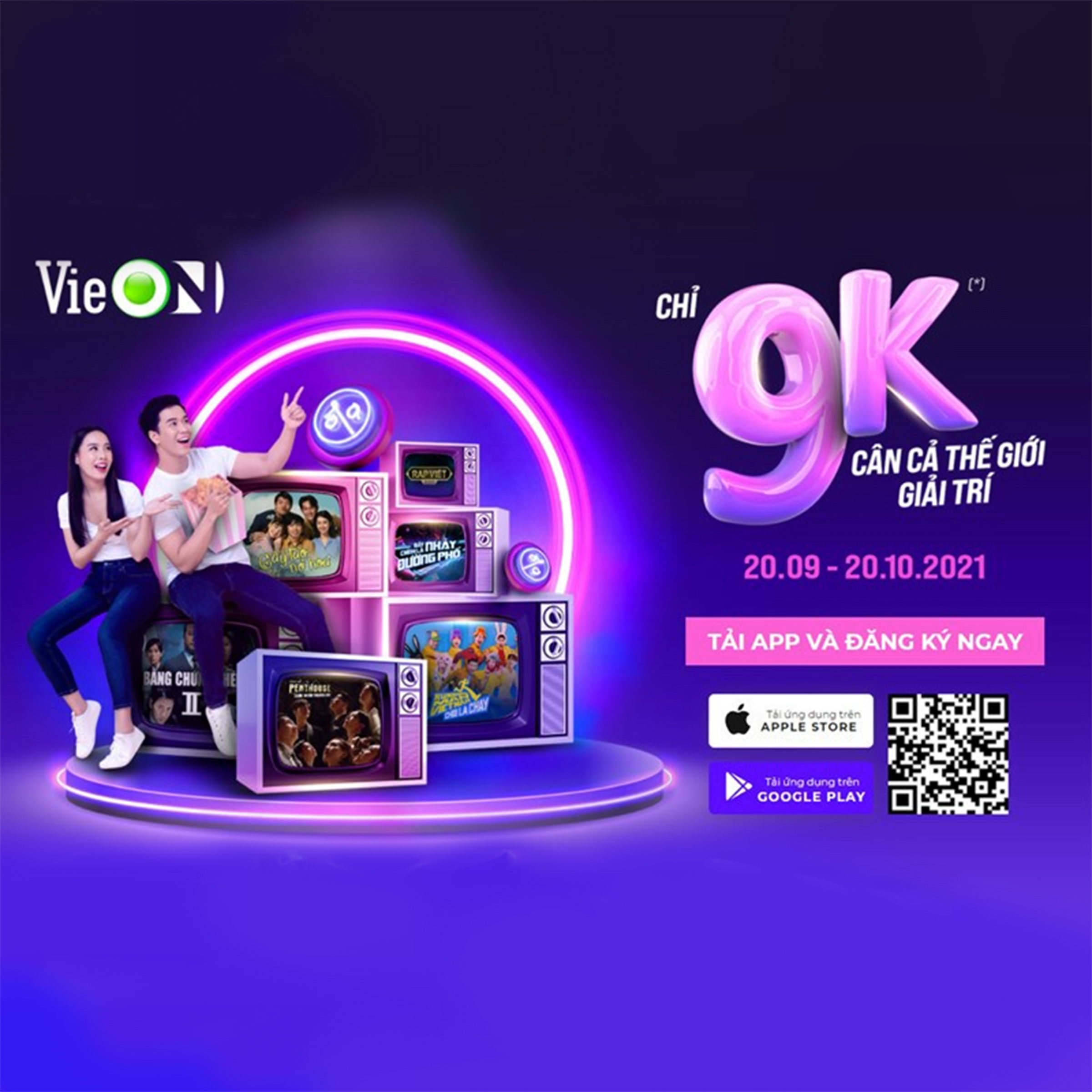 Tài khoản Vieon VIP 3 tháng